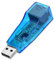 OcioDual Carte Réseau Ethernet Externe Bleu Adaptateur Clé USB 2.0 Mâle vers RJ45 Femelle Ethernet LAN Internet 10/100 Mbps