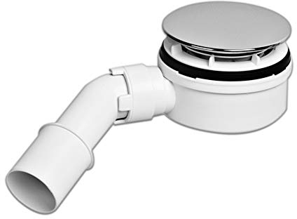 Extraflache 70mm Ablaufgarnitur/Siphon 90mm für Duschwannen - Duschtassen