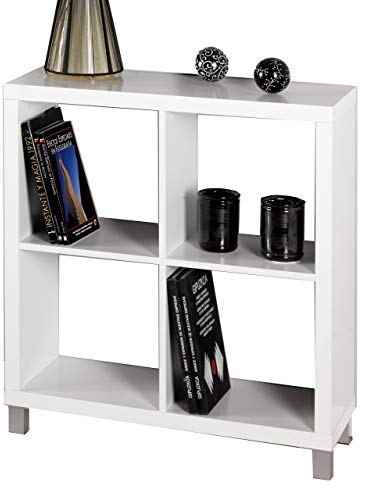Kit Closet Estantería Kubox 4 Huecos Color Blanco