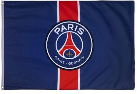 PARIS SAINT GERMAIN Bandera con logo FC (90 x 140 cm)