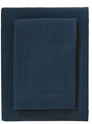 Zucchi Set aus 1 + 1 Handtuch+Gästehandtuch aus reiner Baumwolle N173 Blau
