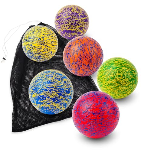 Sport-Thieme Weichschaumbälle-Set | Skin Softi Spider | Gute Flugeigenschaften | Ø 16 cm | Soft-Spielball | 83 g Gewicht Abwaschbar | Mit Netztasche