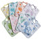 Bubabù Lätzchen Dumbo aus weichem Frottee Jacquard mit Schnürsenkeln, 6 Stück (1er Pack) {Aussehen kann variieren}