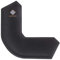 DELTACO Gaming Eckenförmige Handballenauflage schwarz - Wristpad, Corner, ergonomisch, rutschfest, für Gamer designt, Bequeme Handposition, Computer, XXL Unterlage, BxTxH 159x159x21 mm