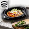 PAGANO Home Servizio Piatti x 6 Persone con Bicchieri abbinati Luminarc 24 Pezzi MOD Carine Nero Stile Moderno in arcopal