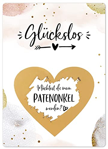 Joli Coon Rubbelkarte Patenonkel fragen - Willst du meine Patenonkel sein