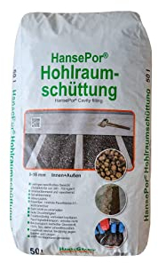 Blähton Trockenschüttung Dämmschüttung 8-16 mm Körnung 50l Beutel Ausgleichsschüttung mit Trittschalldämmung Schüttdämmung Blähton 50l Sack