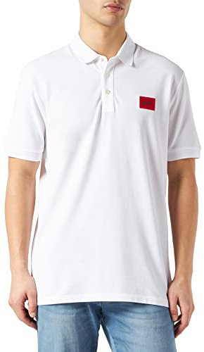 HUGO Dereso222 Polo, Blanc 100, S Homme