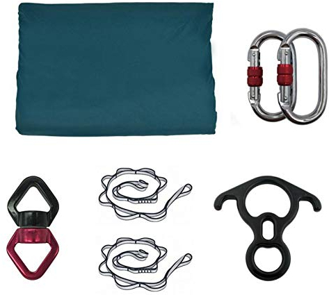 Bexdug Aerial Yoga Hängematten Set,Yoga Schaukel, Aerial Yogatuch,Pilates Hängematte,Akrobatische Tanz Yoga Hängematte Aerial Seidenstoff für Zuhause,mit Montagezubehör