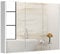 CASART Wall-Mounted Bathroom Mirror Cabinet, 2/3 Door Storage Cupboard with Shelves & Cushioning Hinges, Bath Organiser Storage for Bedroom, Living Room and Toilet (Triple Door)