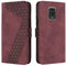 YIRRANZD Custodia per Xiaomi Redmi Note 9 PRO/Redmi Note 9S, Cover a Libro in Pelle PU con Slot Cart e Silicone TPU Bumper, Flip Caso Portafoglio Cover per Redmi Note 9 PRO/Note 9S (Rosso)