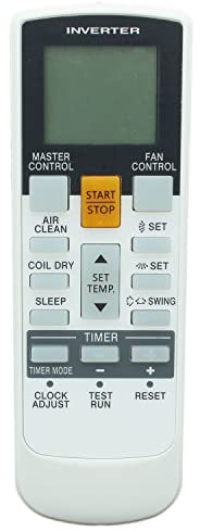 Télécommande de Rechange AR-RY12 pour Climatiseur Fujitsu - Compatible avec AR-RY3, AR-RY5, AR-RY13, RY4, RY11, ASTA18LCC, ASTA24LFC, AR-RAD1E, AR-RAC1C, AR-RAE1E, AR-RAC2E