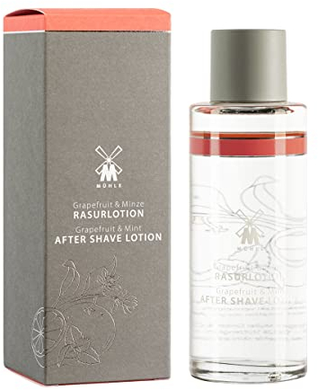 MÜHLE Rasurlotion - After Shave Lotion mit Grapefruit & Minze für alle Hauttypen - fruchtig & belebend - 125 ml