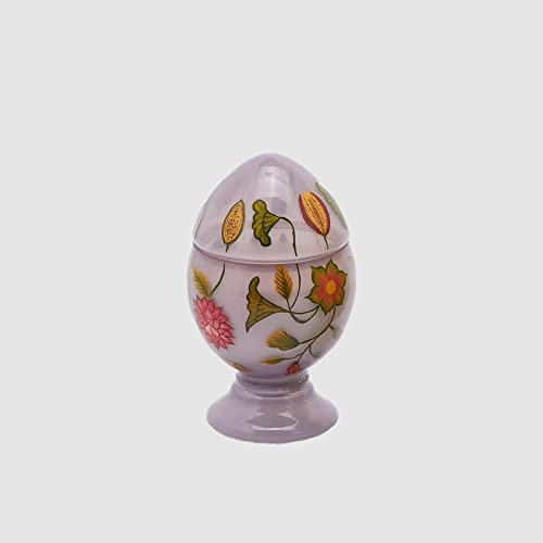 EDG Enzo De Gasperi Kerze Osterei 17cm Violett Osterdekoration
