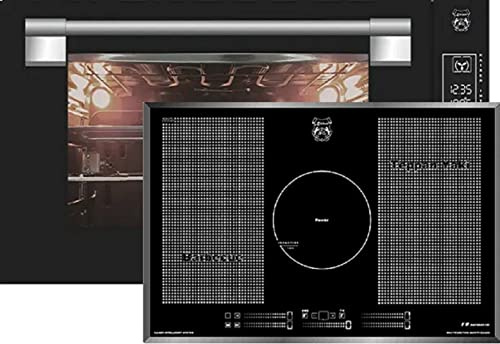 Kaiser Induktionskochset EH 9309+KCT 777 FI. Einbauherd 90 cm 105L schwarzes Glas + Induktionskochfeld 77 cm