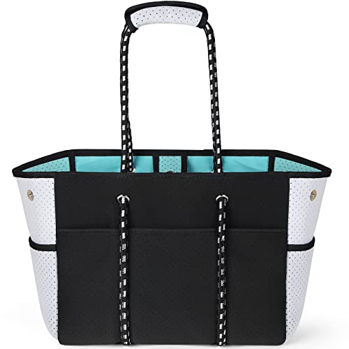 NUBILY Strandtasche XXL Familie Schwarz