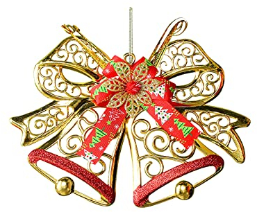 weihnachtsschmuck weihnachtswichtel Weihnachtsschmuck Weihnachtsbaum Anhänger Ornamente Doppelglocke Szene Layout Schaufenster Urlaubsatmosphäre Produkte Badezimmer Aufbewahrung Korb Mit Organizer