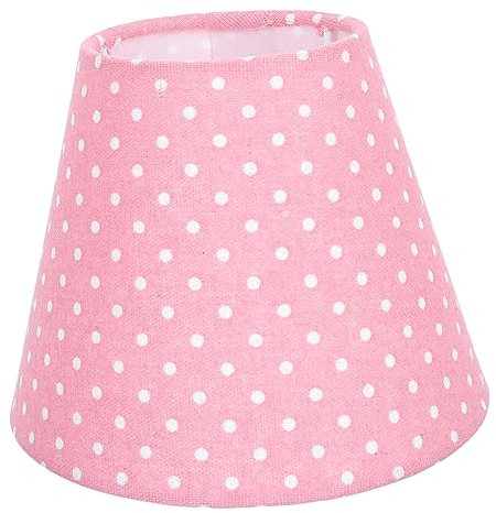 Veemoon Pantalla de Lámpara de Tela Simple Decorativa Multipropósito para Lámparas de Pared Mesita Diseño Rosa con Suave y Duradera