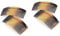 Mytoptrendz®4 Pcs 29 Teeth Plain 4.3 inch Long Plastic Comb Slides Clamp Curved Side Hair Combs French Twist Hair Clip for Women Girls Men Hair Accessory (Tort Brown)