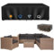 Funda Impermeable Muebles Exterior - Funda Protectora Muebles Jardin 200x170x90cm Funda Mesa Exterior Lonas Impermeables Exterior Anti-Uv Resistente Al Viento Oxford Muebles De Jardin Cubierta