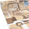 Weichschaummatte Badematte Badvorleger Schaumstoff Bad Läufer Dusche WC Sauna rutschfest anpassbar Meterware Moderno Braun 100x130cm