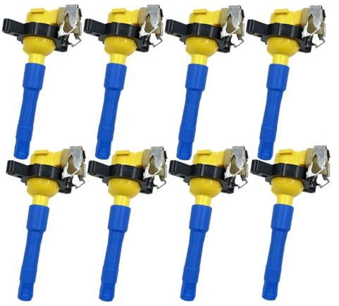 8PCS HOHE PEFROMANCE ZÜNDSPULE UF354 12131748018 Kompatibel for BMW Range Rover 4,4 4,6 5,0 M50 M52 M54 S52 s50 M62 E46 E36 E39 E38 E53