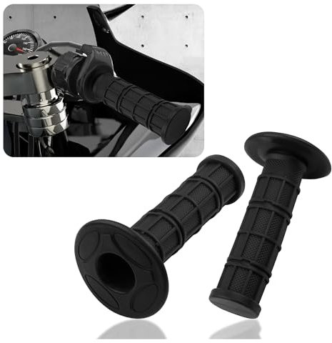 Mango de moto de goma antideslizante, mango de moto de 22 mm a la izquierda y 24 mm a la derecha, compatible con CRF KXF, universal para muñecas y motocicletas, accesorios para mujeres y hombres,