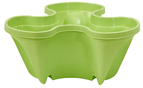 Maceta vertical apilable de 5 niveles para hierbas, hortalizas, jardín, torre de flores multicapa para fresas, balcón, vegetación