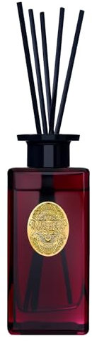 M&SENSE Luxury Large Reed Diffuser 300ml, Rose Princess Scented with Natural Essential Oils, Long Lasting with 7 Sticks, Non-Toxic Home Fragrance for Bedroom, Bathroom Decor, Elegant Glass Bottle