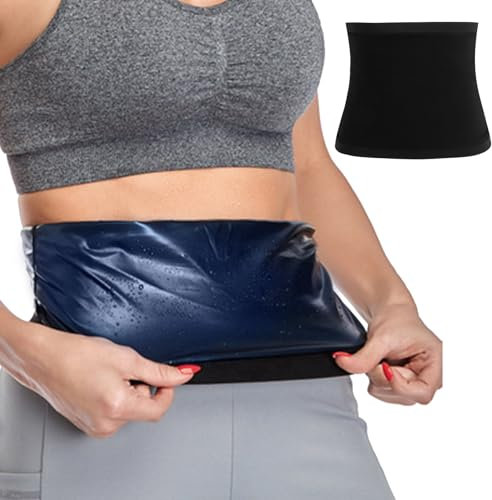 Waist Trainer for Women Men Weight Loss,Sweat Body Shaper Adjustable Waist Trimmer Sweat Belt Waist Cincher Sauna Effect Fat Burner Exercise Belt Slimming Body Shaper Workout Thermal Waist Band S/M