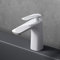 Mai & Mai Armatur Wasserhahn Bad Weiß WAM-7201 | Waschbeckenarmatur 16.5cm hoch | Badinstallationen Einhebelmischer in modernem Design