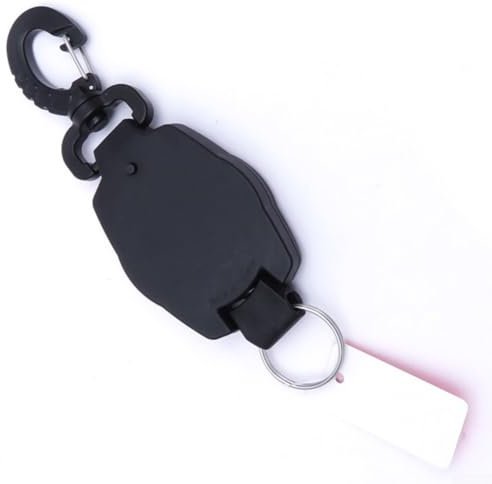Scuba Diving Retractor mit Clip – Anti-Verlust-einziehbares Schlüsselband zum Tauchen, Schnorcheln, Freitauchen, Speerfischen – ABS 316 Edelstahl, 104,1 cm Verlängerung, 94 g
