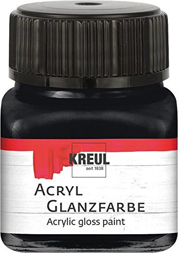 C. KREUL GMBH KREUL Acryl Glanzfarbe Schwarz 20 ml Glas