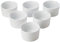 Royal Genware Contemporary Smooth Ramekins 8cm - Pack of 6 | Ovenproof Ramekins, Porcelain Ramekins, White Ramekins
