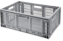 casier TONTARELLI plastique gris l.60 x P.40 x H.22.9 cm cm, 46 l
