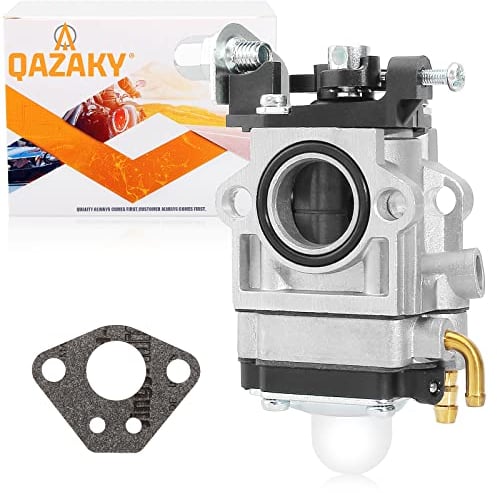 QAZAKY Carburetor for 33cc 40cc 43cc 47cc 49cc 50cc 2-Stroke Engine 15mm Intake Hole Dirt Pocket Rocket Bike ATV Scooter Mini Chopper Quad Go Kart Hedge Trimmer Brush Cutter Blower Edger Cultivator