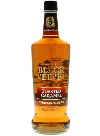 Black Velvet I Toasted Caramel Liqueur I 1 Liter Flasche I 35% Volume I Kanadischer Whisky-Likör