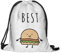 Beutel Best Hamburger Aufdruck Fullprint Tasche Gymsac Turnbeutel Jutebeutel Print Bag Fitness [010]