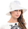 Ascot Derby Kirche Glocke Hüte Bowknot Kleid Hochzeit Party Sonnenhüte S051 (Weiß)