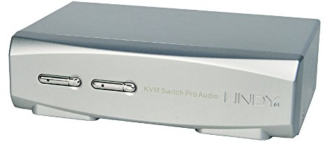 LINDY 39304 2 Port DisplayPort 1.2, USB 2.0 & Audio KVM Switch Pro