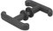 Maniglia per porte di garage, quadrate 8mm, nere - THIRARD