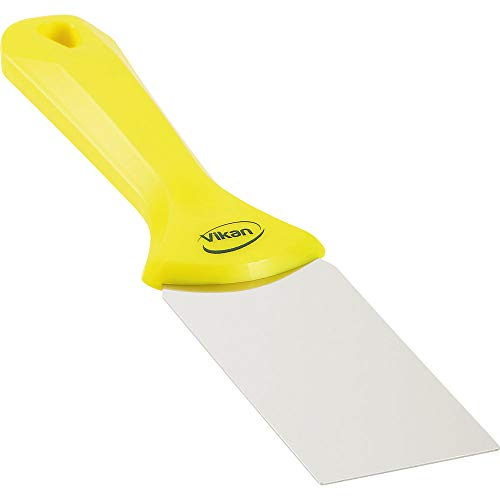 Vikan - Hygiene - Handschaber - Mit Edelstahlklinge - Gelb - Schmal