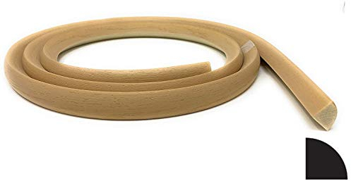 FLEXTRIM # WM105 : moulage flexible quart de rond de 1,9 cm x 1,9 cm – 2,4 m de long – Fabriqué aux États-Unis