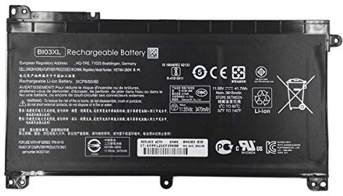 Swark BI03XL - Batteria per PC portatile compatibile con HP Pavilion X360 13-U M3-U M3-U001DX M3-U103DX 13-U100TU 13-U100TU 13-U118TU Stream 14-AX 14-ax010wm 14-ax020wm - ax030. WM Series