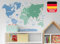 Osomhome - Wandtattoo Weltkarte Kinder - *Deutsch* [120x80cm] Pastellfarben Blau-Mint | Wandtattoo Kinderzimmer Junge & Mädchen, Wandsticker Kinderzimmer Jungen | World Map Wall Decoration | os5011