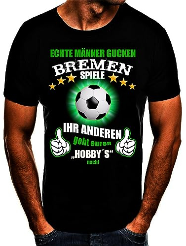 Bremen Fussball Stadt T-Shirt (L) Schwarz