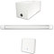 Illuminazione LED potente senza fili con batteria ricaricabile per garage, cantina, seminterrato, locali senza elettricità - Lampada autonoma 1100 lm, pronta da installare, senza lavori - Autonomia 7h