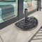 habeig Sonnenschirm Ständer passend für unseren Wandschirm/Balkonschirm Metall pulverbeschichtet grau