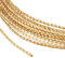 BENECREAT 6m 1.2mm Thick Golden Craft Brass Jewelry Wire, Round Jewelry Twisted Wire for Beading Ring Making and Other Jewelry Crafts