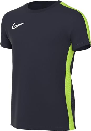NIKE Short-Sleeve Soccer Top Y Nk DF Acd23 Top SS, Obsidian/Volt/White, DR1343-452, M